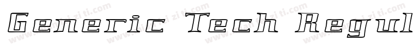 Generic Tech Regular字体转换